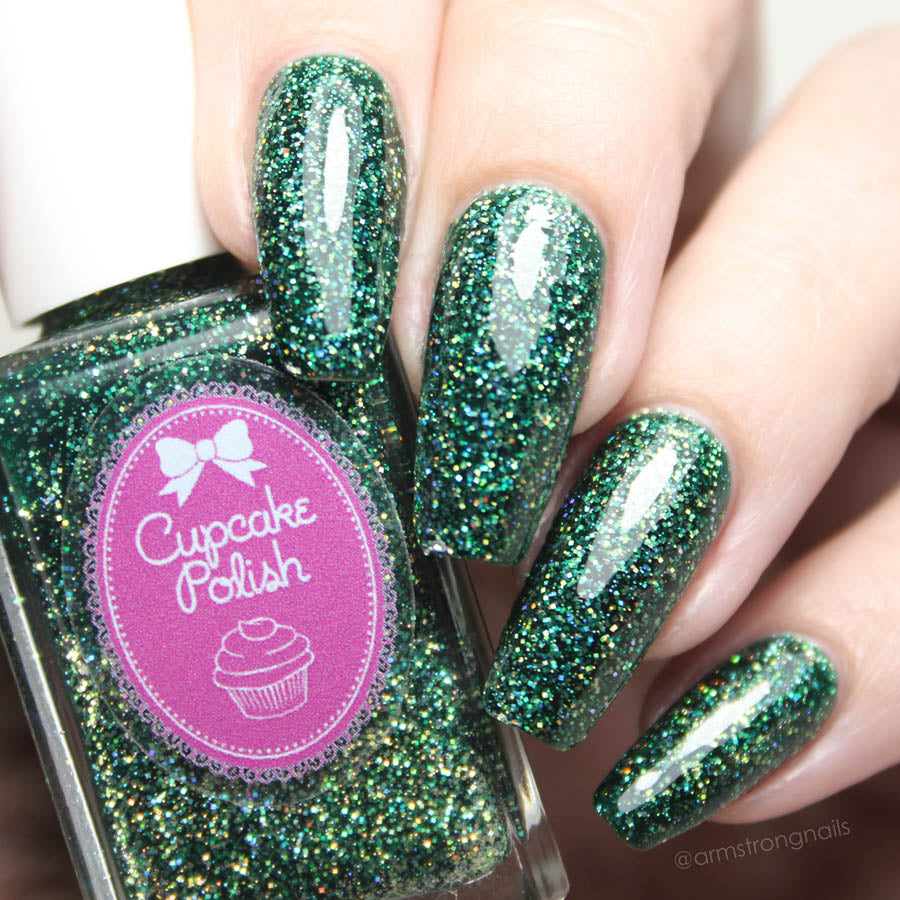 Emerald - Holographic Glitter Indie Nail Polish by Cupcake Polish